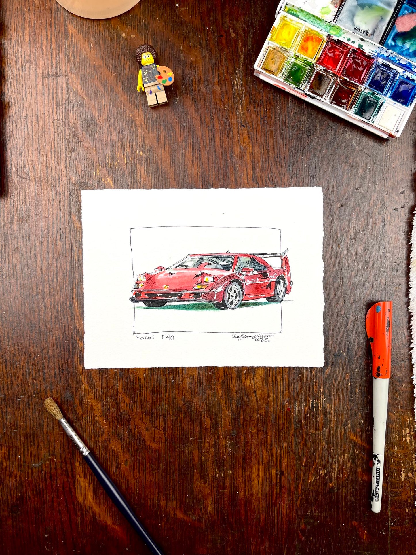 Ferrari F40, 45° left
