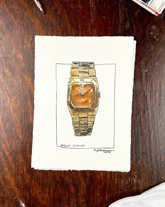 Rolex Cellini 4350 Wooden Dial