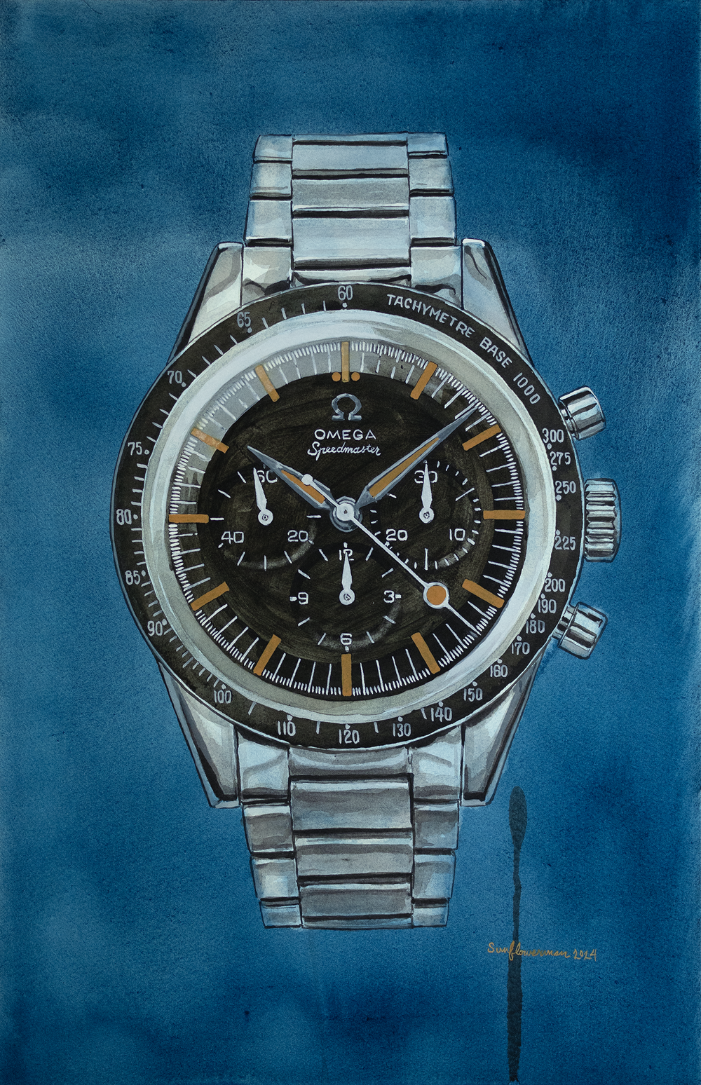 Omega Speedmaster CK 2998 Lollipop - Sauvage Painting