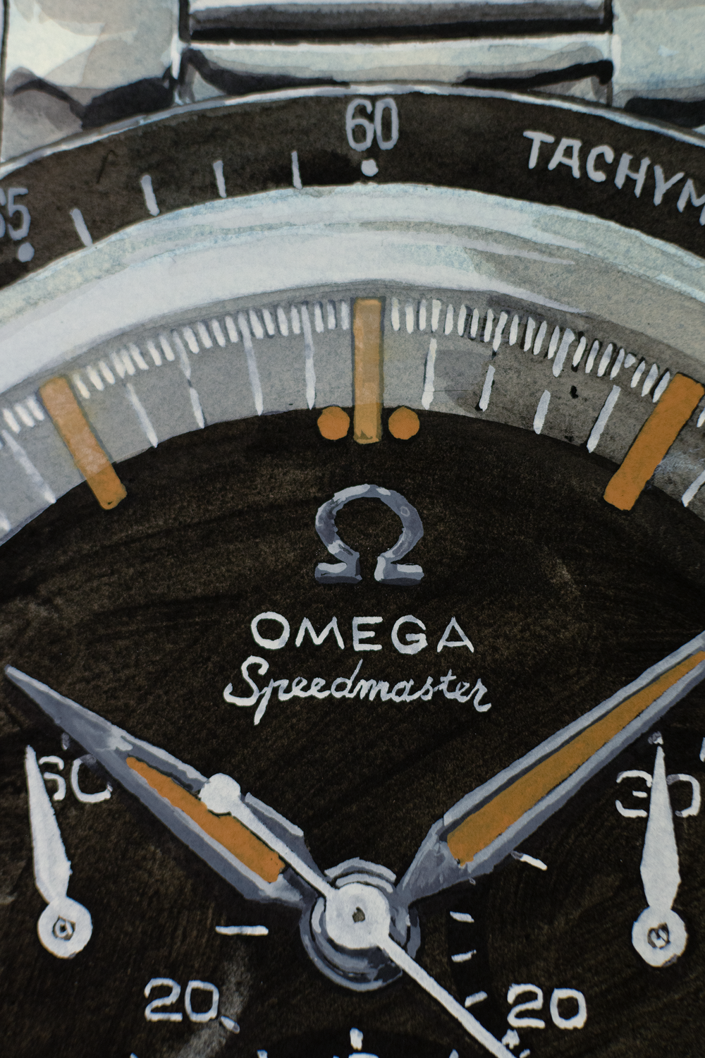 Omega Speedmaster CK 2998 Lollipop - Sauvage Painting