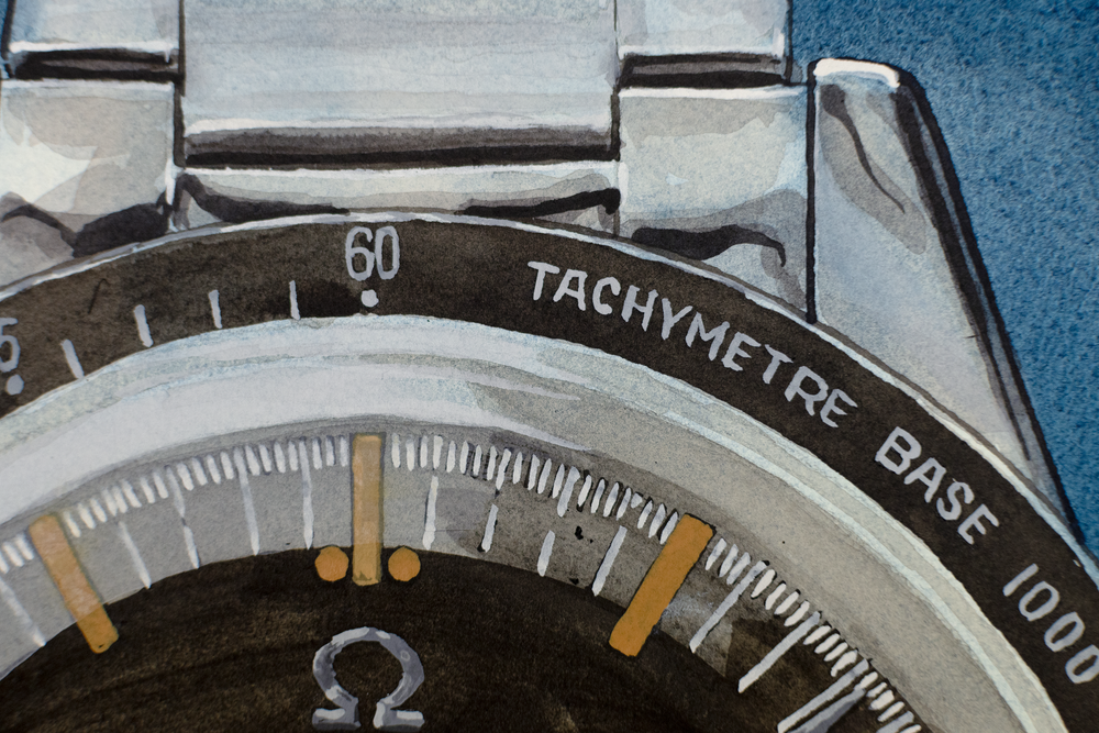 Omega Speedmaster CK 2998 Lollipop - Sauvage Painting