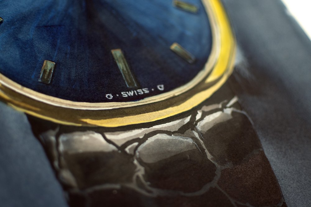 Patek Philippe, Golden Ellipse - Sauvage Painting