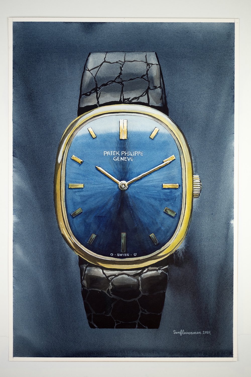 Patek Philippe, Golden Ellipse - Sauvage Painting