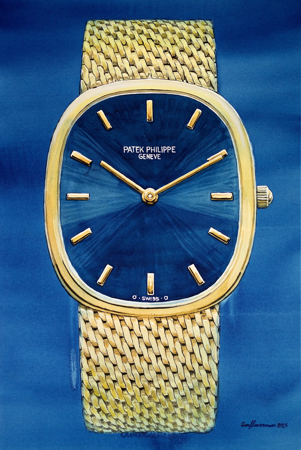 Patek Philippe, Golden Ellipse - Sauvage Painting