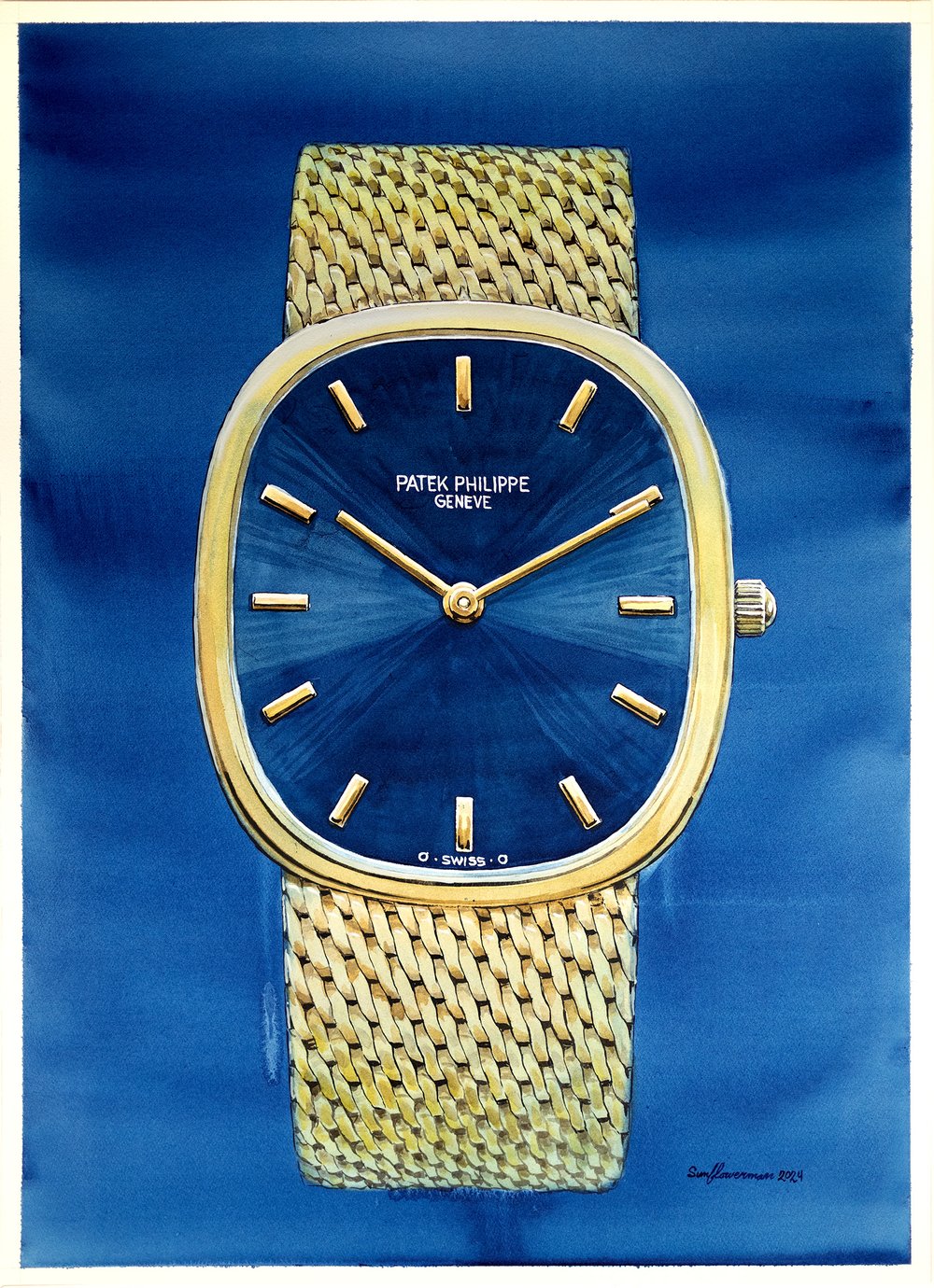 Patek Philippe, Golden Ellipse - Sauvage Painting