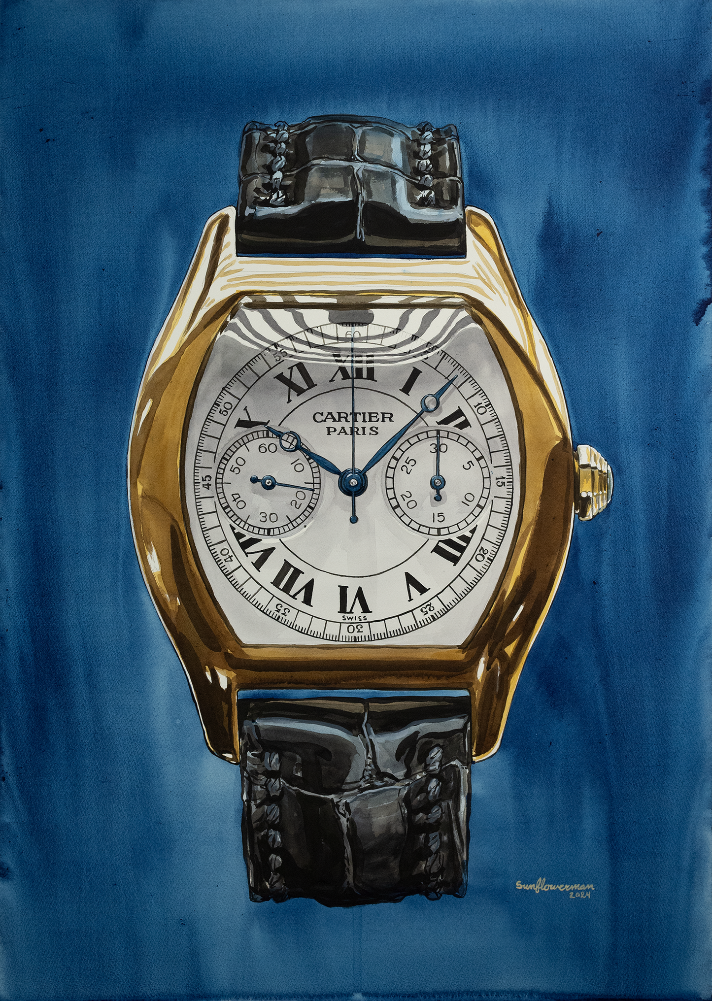 Cartier CPCP Tortue Monopoussoir - Sauvage Painting