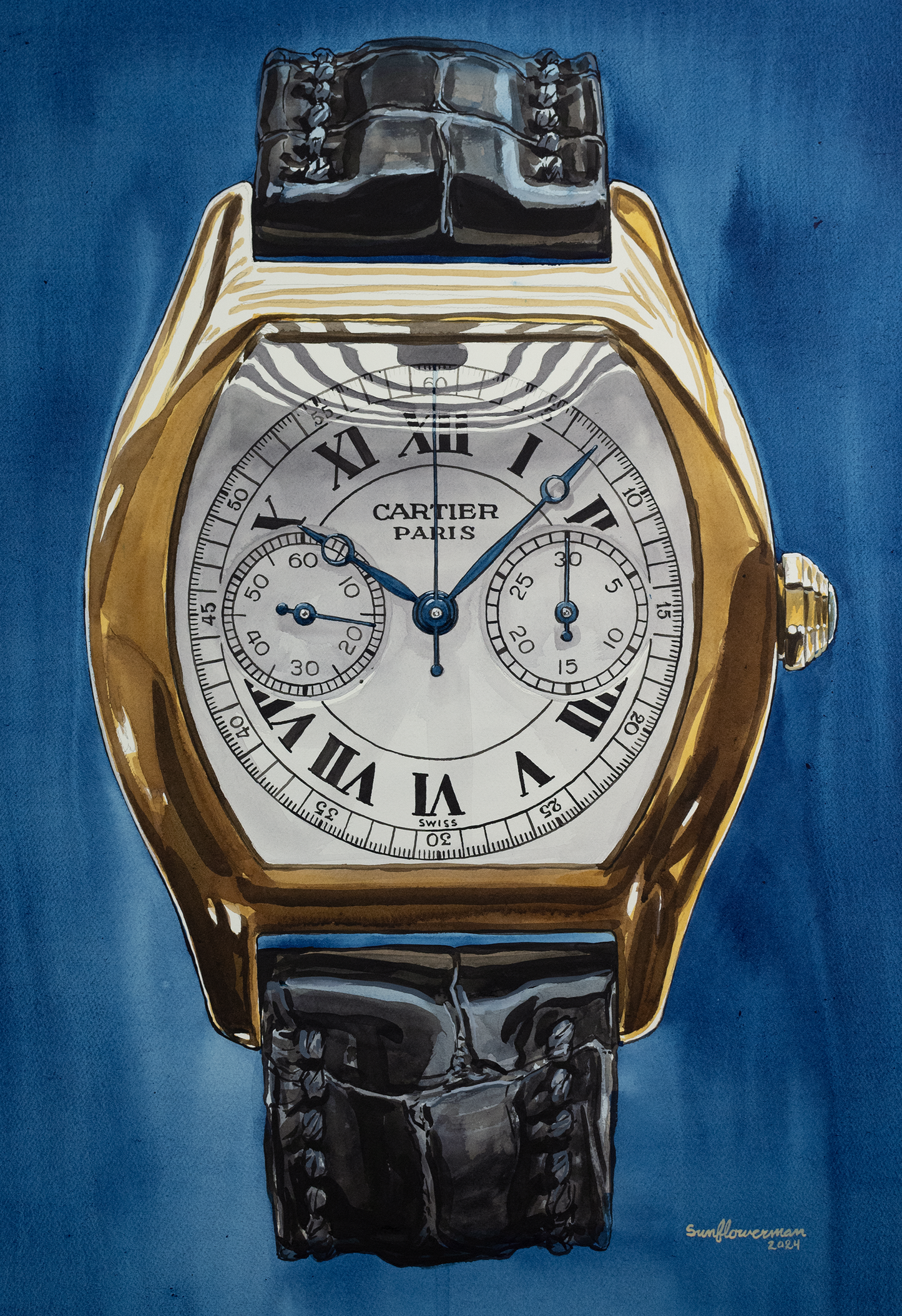 Cartier CPCP Tortue Monopoussoir - Sauvage Painting