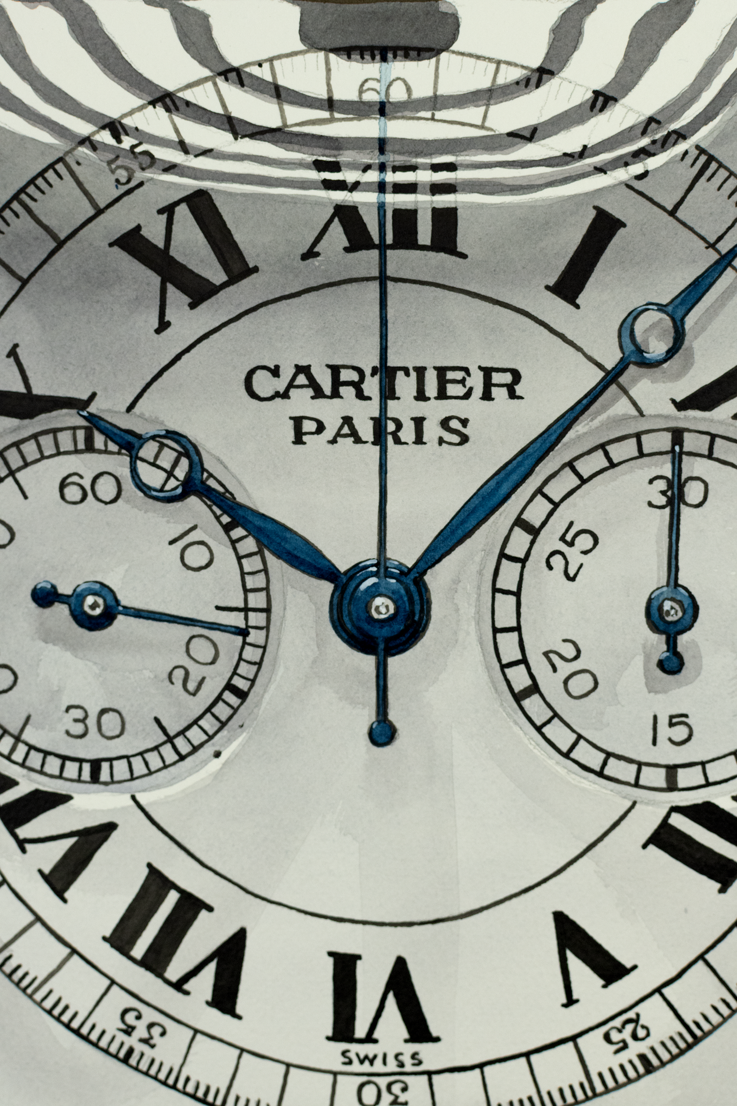 Cartier CPCP Tortue Monopoussoir - Sauvage Painting