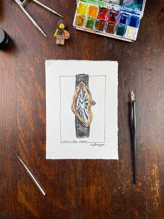 Cartier Crash, London. Gold 001.