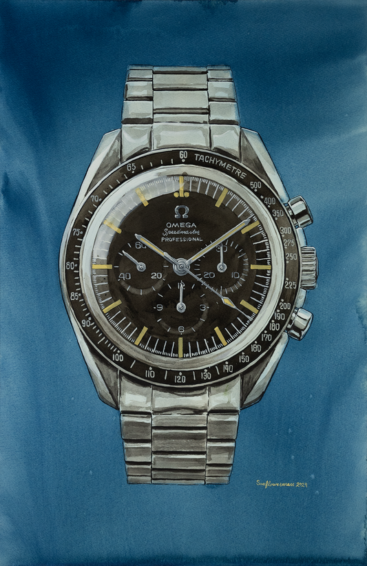 Omega Speedmaster 105.012.  - Sauvage Painting