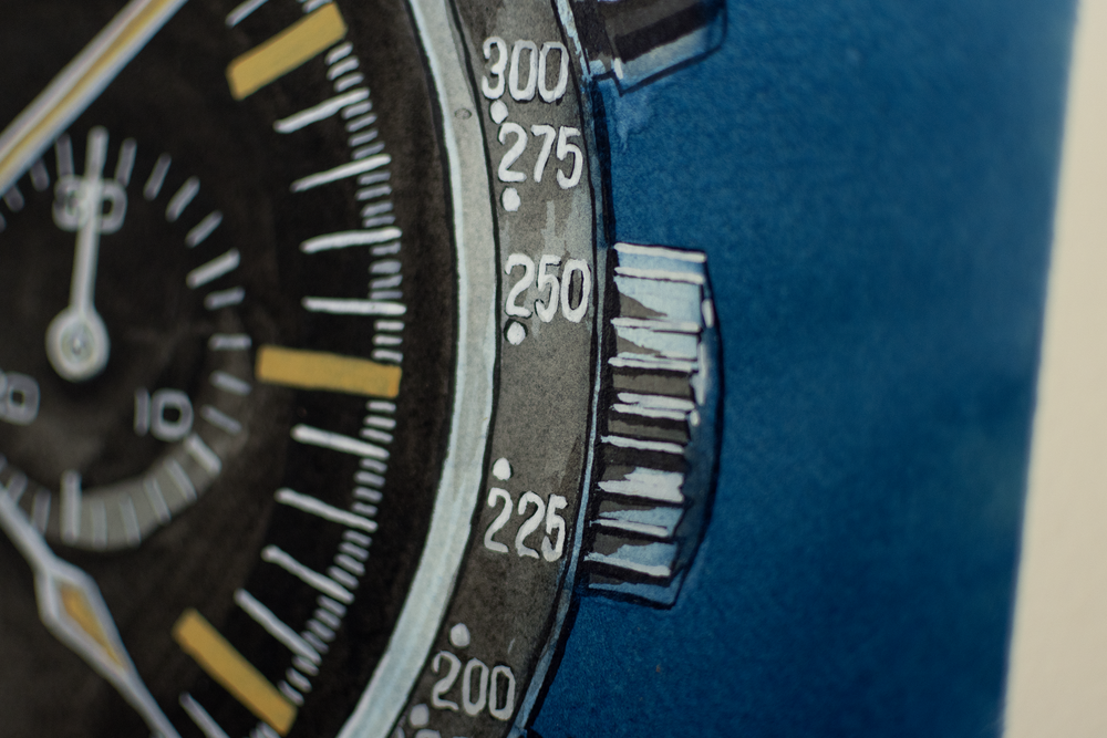 Omega Speedmaster 1005.003. The Ed White - Sauvage Painting