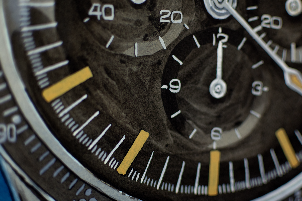 Omega Speedmaster 1005.003. The Ed White - Sauvage Painting