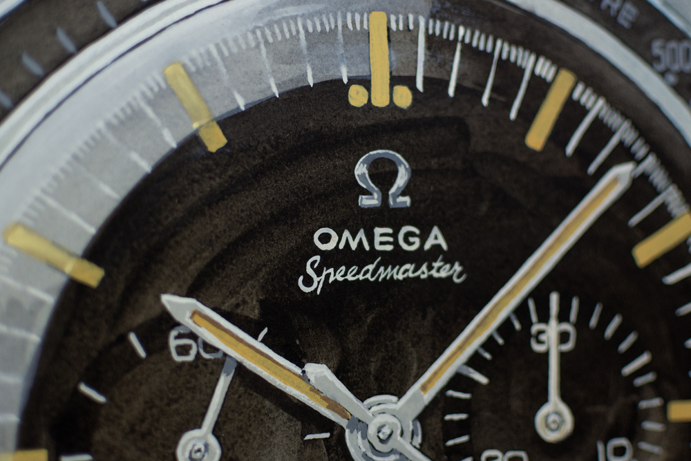 Omega Speedmaster 1005.003. The Ed White - Sauvage Painting