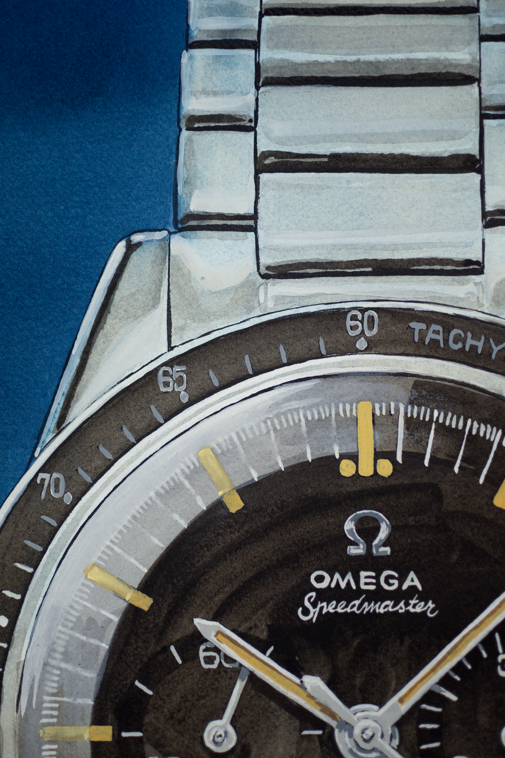 Omega Speedmaster 1005.003. The Ed White - Sauvage Painting