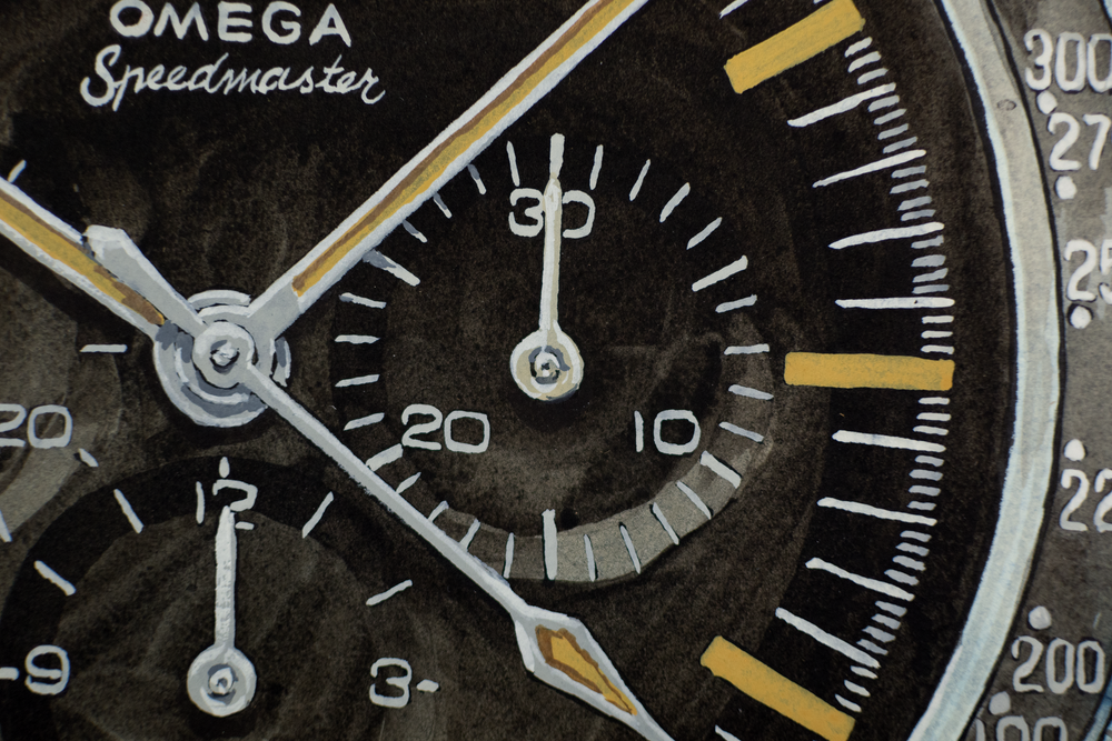 Omega Speedmaster 1005.003. The Ed White - Sauvage Painting